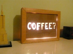 The connected coffee sign