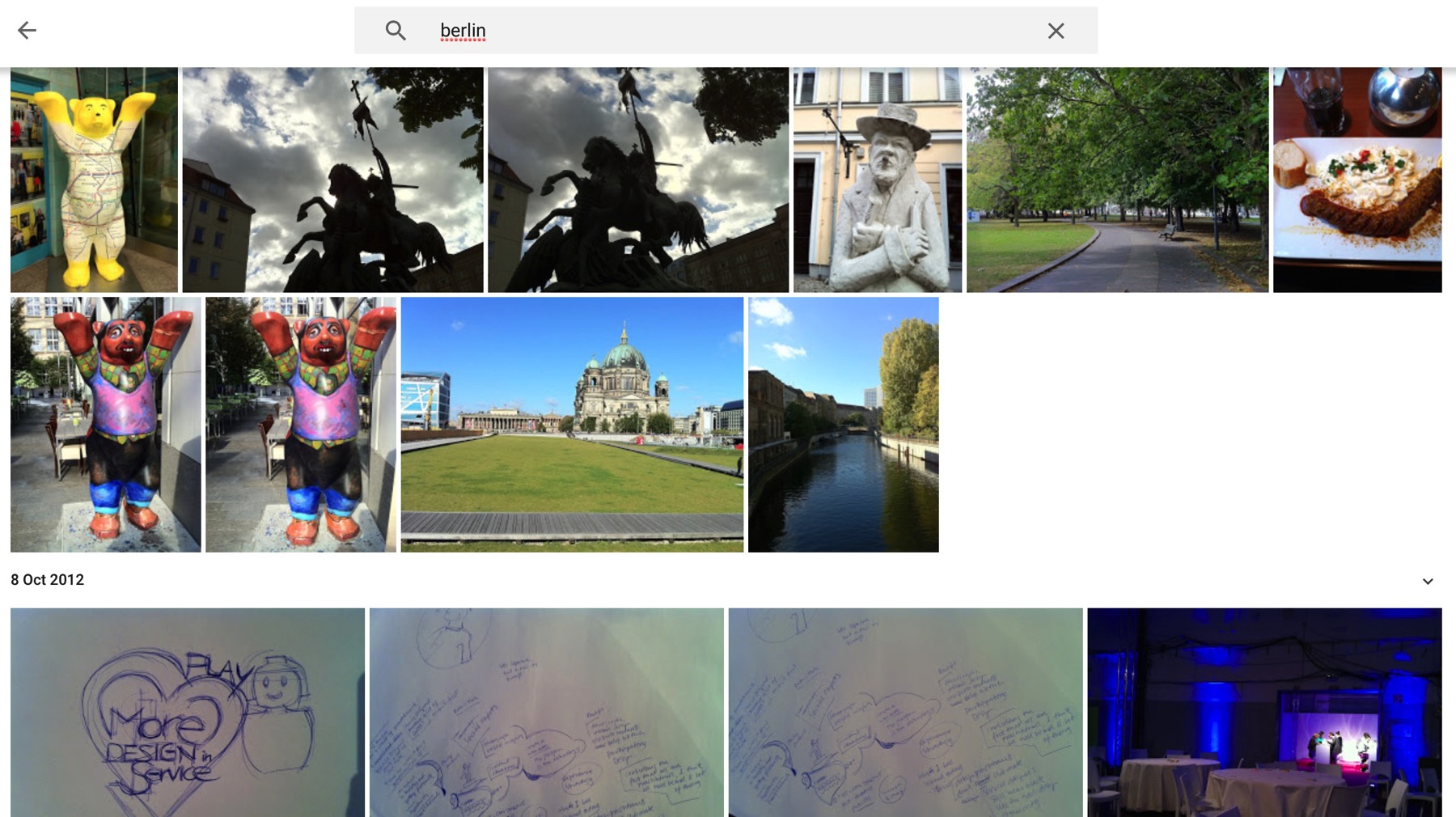 Google photos -  berlin search