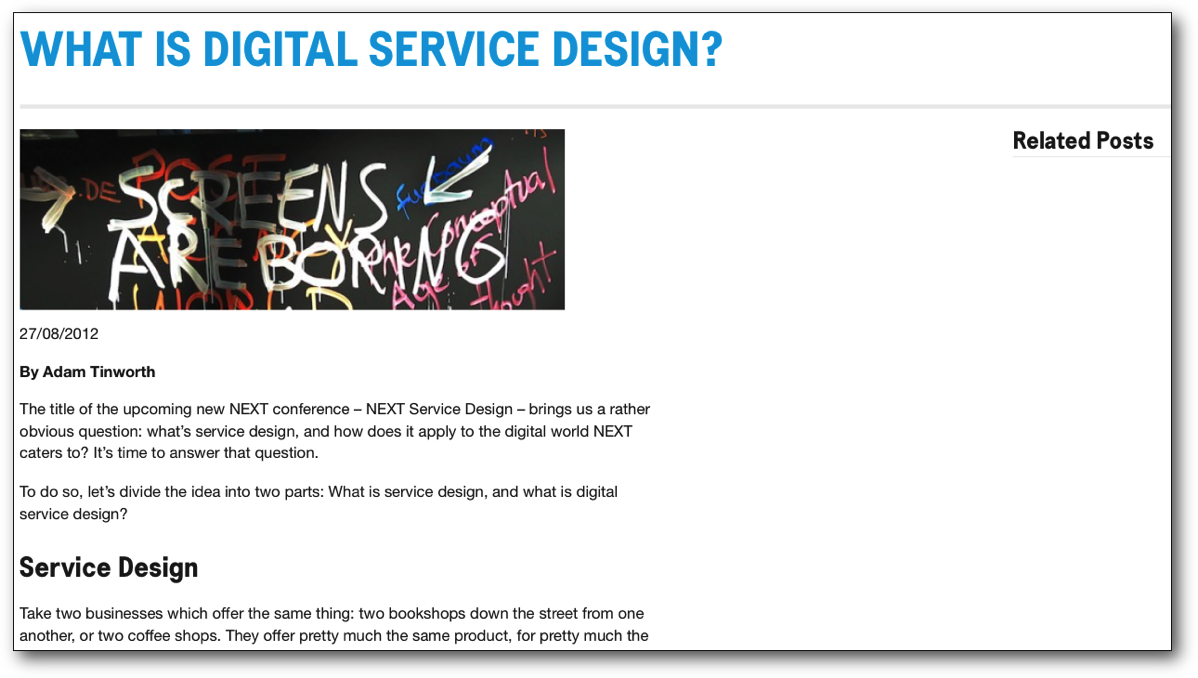 What is digital service design